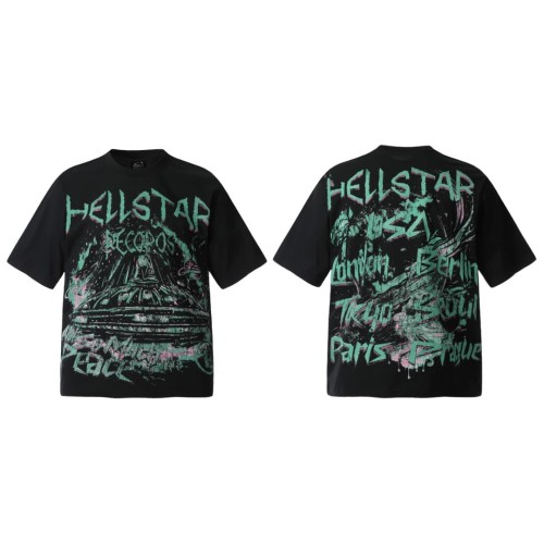 Pink & Green Graffiti UFO Print Washed Tee 29090173