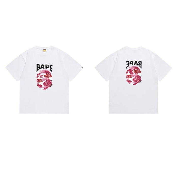 Colorful sketch ape head initial print T-shirt 2 colors 29060630