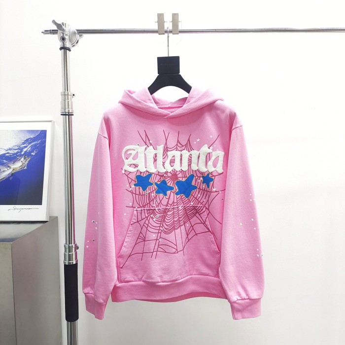 1:1 quality version Pink Atlanta Hoodie & Pants Set