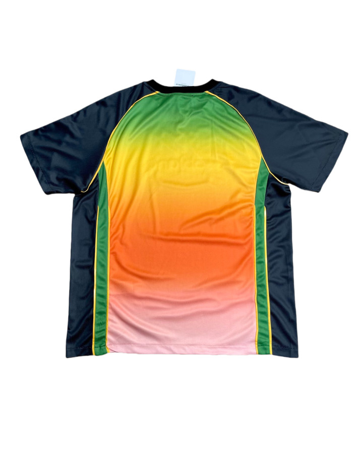 1:1 quality version 28310508 Gradient Colorblock Print Mesh Athletic Tee & Shorts Set 3 colors