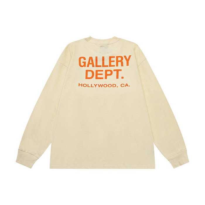 Basic front and back monogrammed long sleeve t-shirt 5 colors