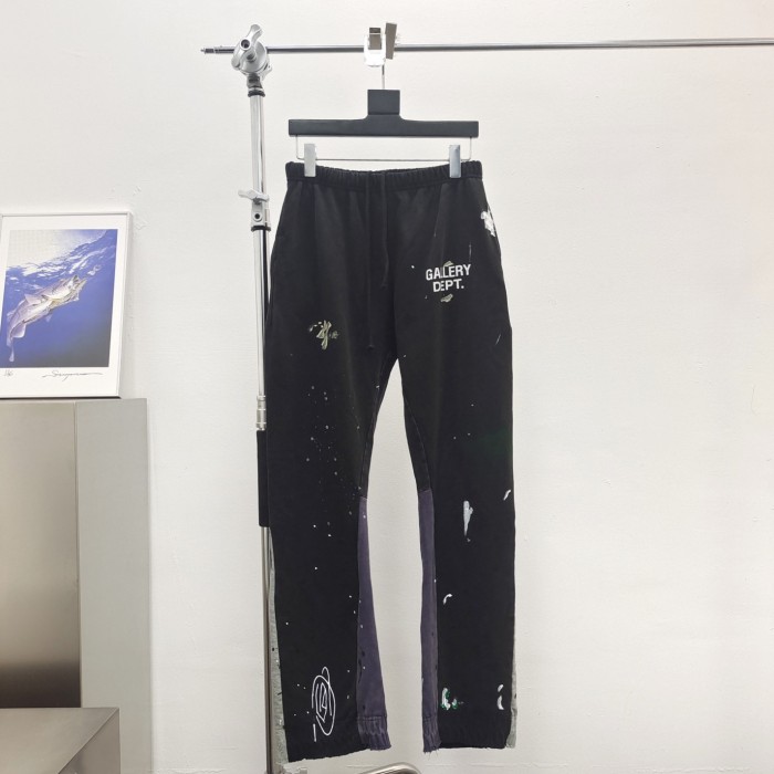 [Big & Tall for weights up to 260 lbs] 1:1 quality version Graffiti ink splattered patchwork micro pants