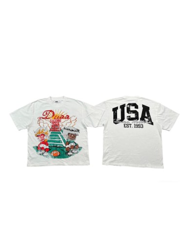 Football Duel Rhinestone Rhinestone Print Washed Tee 29053839