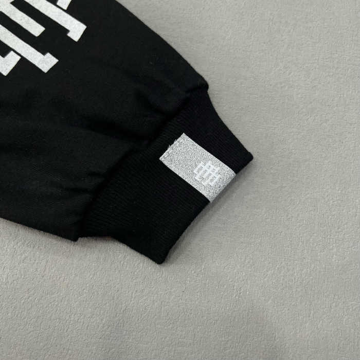 1:1 quality version Double Sleeve Flame Logo Print Long Sleeve T-Shirt