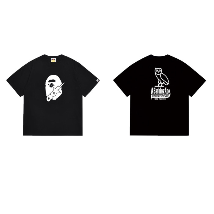 OVO Ape Head Owl Lightning Print T-Shirt 2 colors 29051414