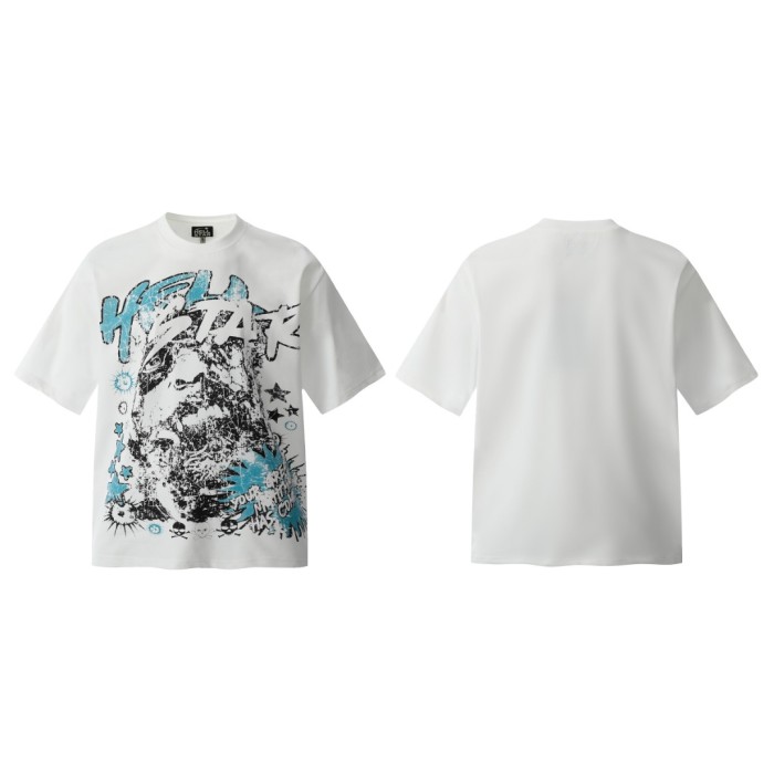 Blues Rage Portrait Print Washed Tee 29090185