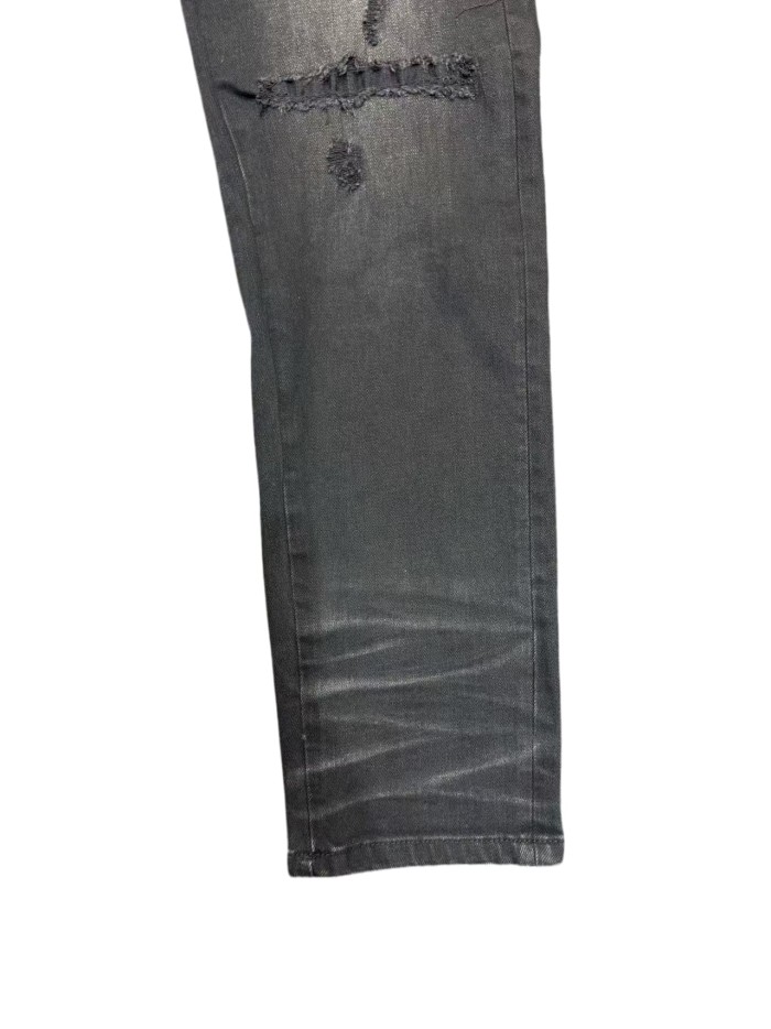 1:1 quality version Hollywood Blue Pink Script Letter Jeans 29052630