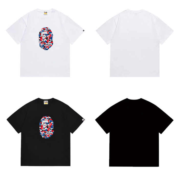 Red Blue White ABC Camo Ape Head Print T-Shirt 2 colors 29052458