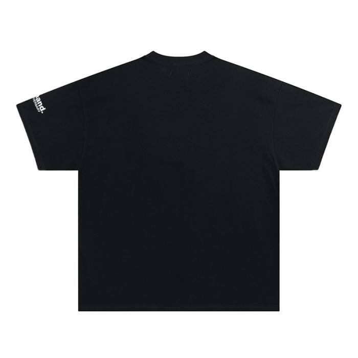 Multicolor Watercolor Graffiti Small Logo Print tee 2 colors