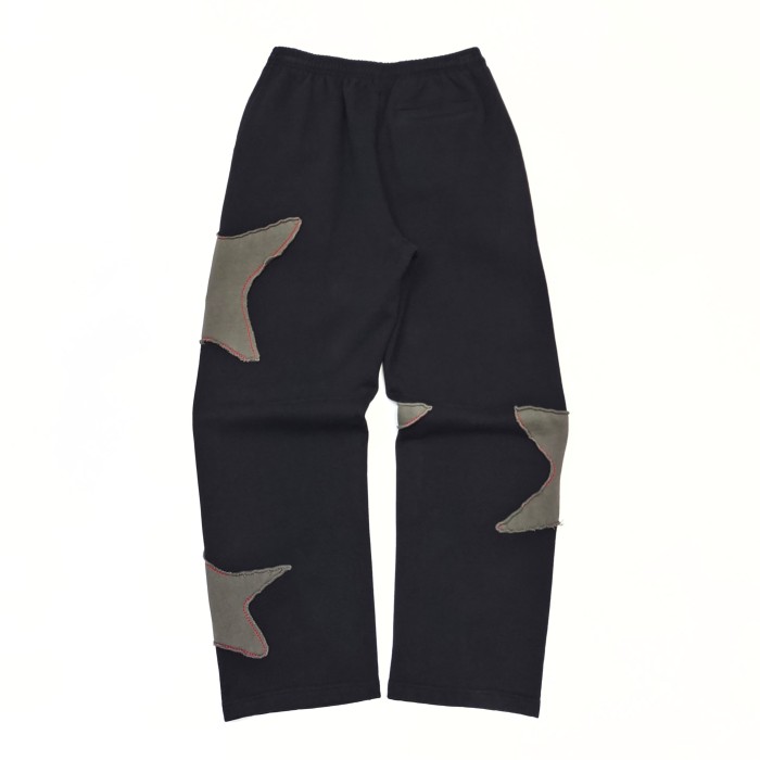 [Big & Tall for weights up to 220 lbs]1:1 quality version Grey Star Applique Zipper Hoodie & Pants Set 28893162
