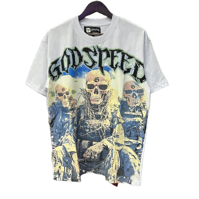 27999122 Skeleton Marine Print Tee 2 colors