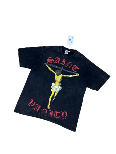 Dark Gothic religious art, light luxury, daily commuting, short-sleeved shirt 29062690