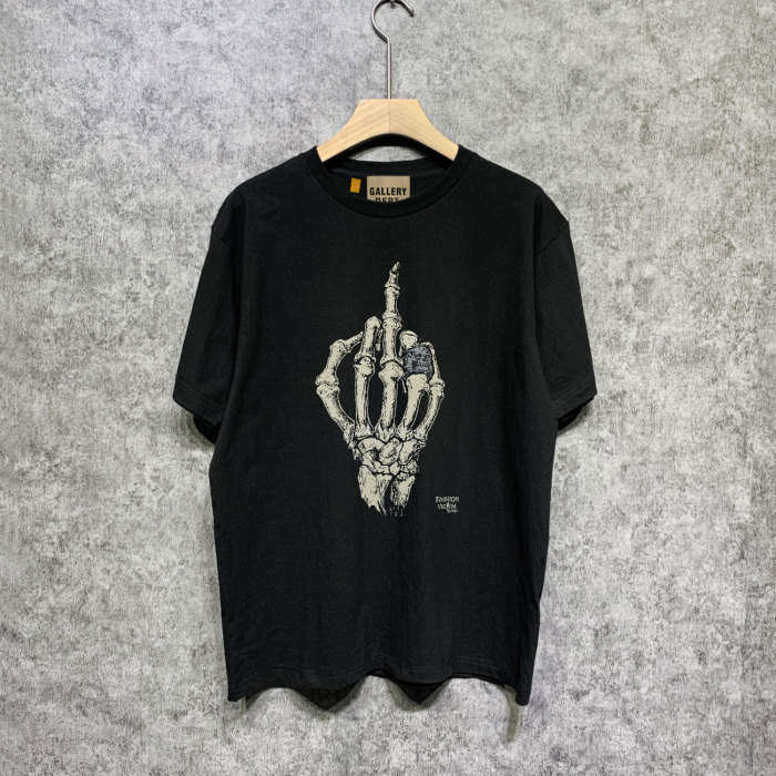 Skull hand printed short-sleeved T-shirt 9 colors