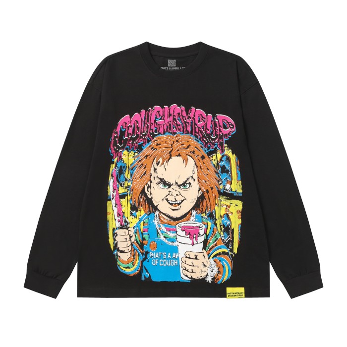 Prank Kids Printed Print Long Sleeve T-Shirt 2 colors 28673492