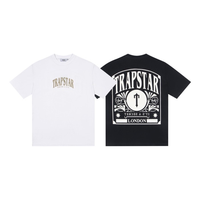 Loose High Street Front Logo And Back Vintage Graphic T-Shirt 2 colors 29080069