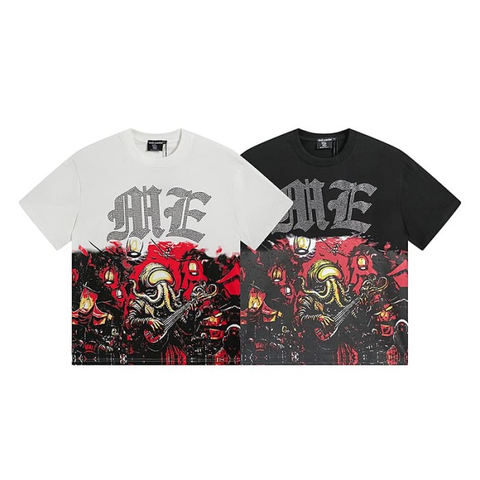 Dark Rock Octopus Man Rhinestone Print Tee 2 colors 29105625