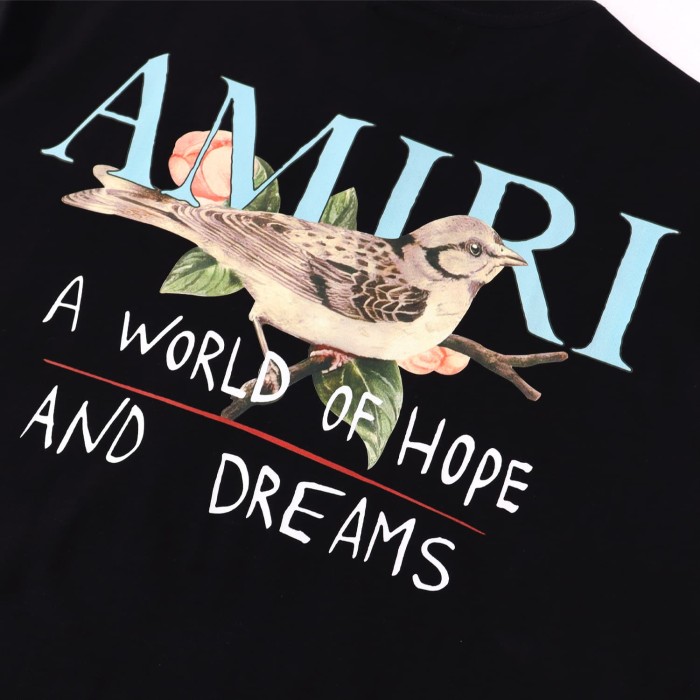 A World Of Hope And Dreams  Bird Print Washed Oversized tee 2 colors 28979039