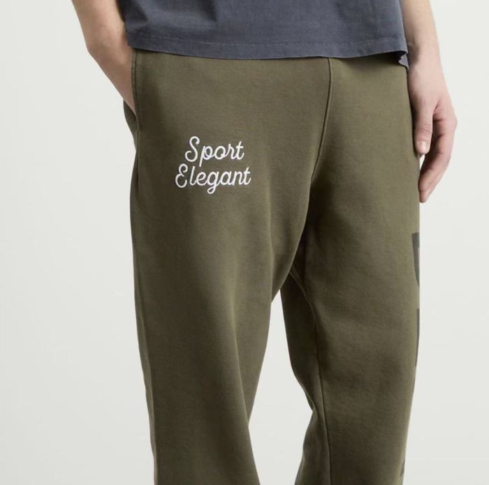 [Big & Tall for weights up to 260 lbs] 1:1 quality version Embroidered small letter sweatpants 28749359