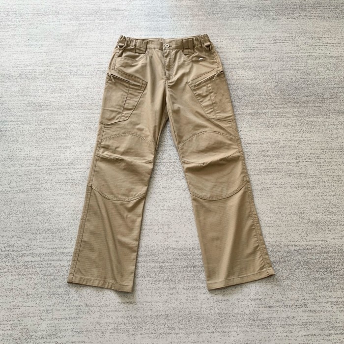 Three-dimensional cut multi-pocket outdoor straight leg cargo pants 3 colors