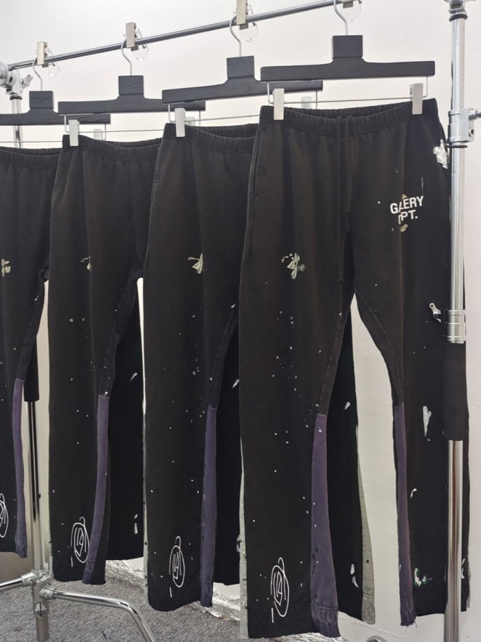 [Big & Tall for weights up to 260 lbs] 1:1 quality version Graffiti ink splattered patchwork micro pants