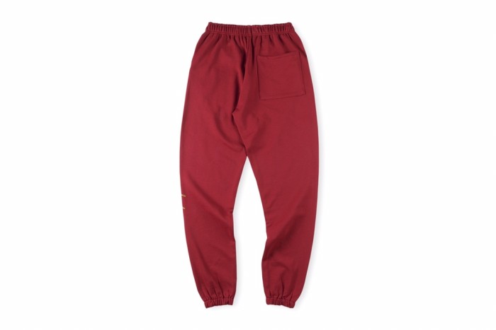 Stamping spider web starburst big red foam printed sweatpants