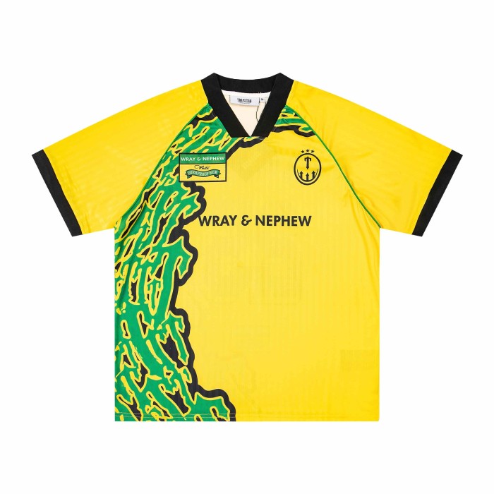 Loose Fit Trapstar Football Jersey with 25 Number & Green Abstract Print Shirt 3 colors 29069431