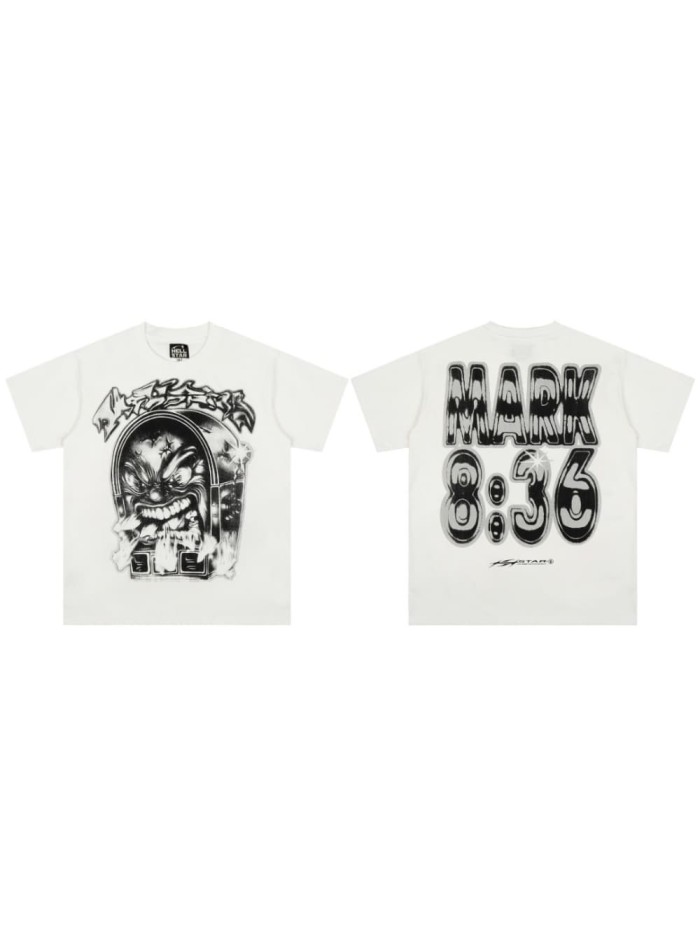 Arcade Rage Clown Print Washed Tee 29090180