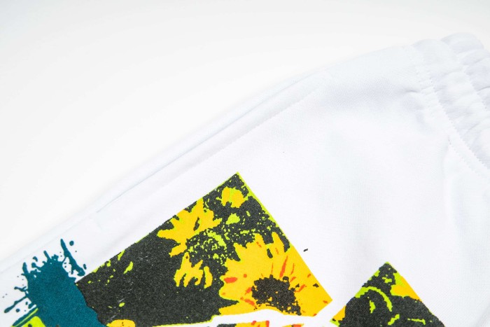 Bright Sunflower Print Shorts 29035359