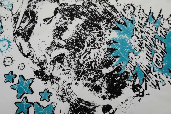Blues Rage Portrait Print Washed Tee 29090185