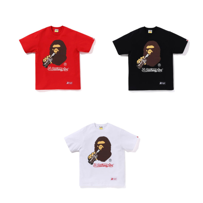 Ape Man Drinking Coke Print tee 3 Colors