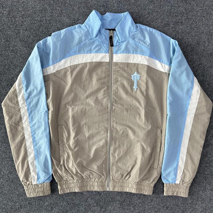 [buy more save more]1:1 quality version Blue and Gray Patchwork Embroidered Jacket Set 22855201
