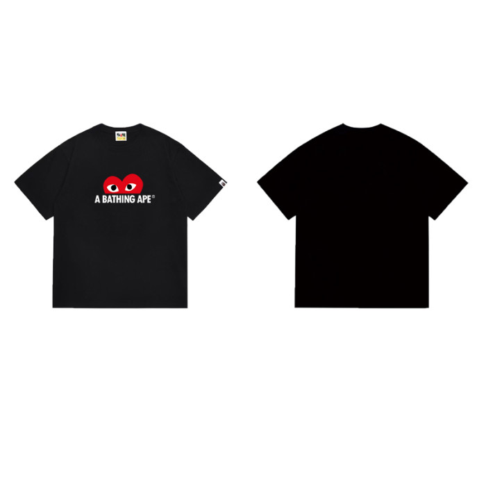 Ape Head Heart  A BATHING APE  Print T-shirt 2 colors 29053667