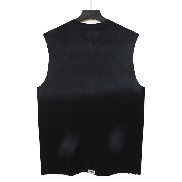 Sci Fi Magic Comic Rhinestone Print Washed Vest 2 colors 29106664
