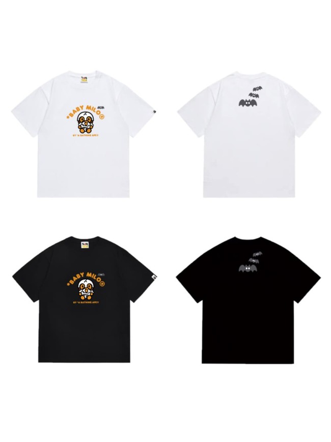 Little monkey holding skull print T-shirt 2 colors 29055764