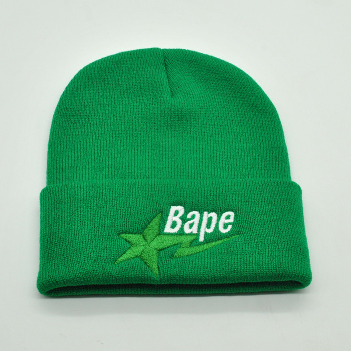Lightning Star Letter Embroidered Knit Beanie 9 colors