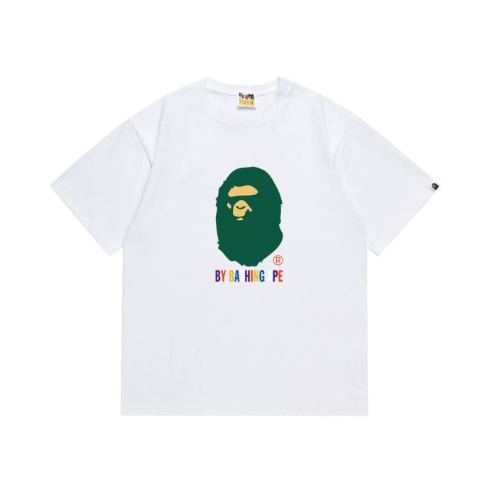 Colorful letter green ape print T-shirt 2 colors 29062694