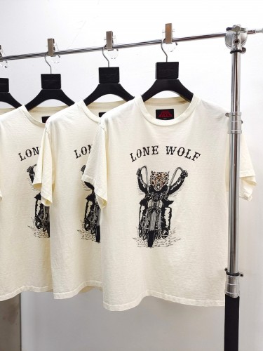 [Big & Tall for weights up to 260 lbs]1:1 quality version 28183205 Lone Wolf Print Tee