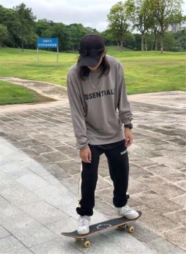 [Big & Tall for weights up to 220 lbs]1:1 quality version essentials long sleeves 5 colors (With 2021 new plastic bags)