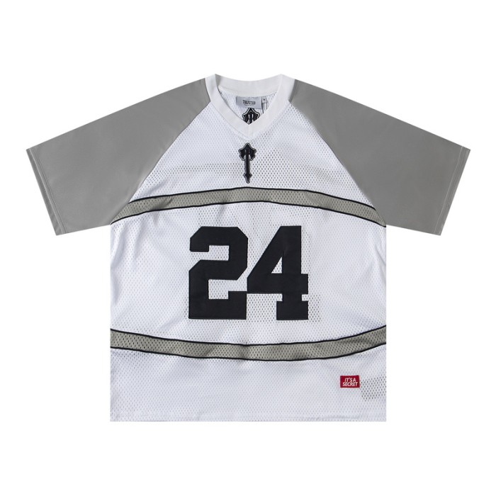 American Street Style 24 Printed Mesh Basketball Jersey Tee & Shorts Set 3 colors 29080466