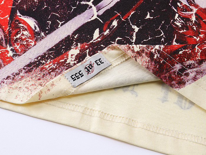 Creamy White and Dark Apple Goddess All-Seeing Eye Double-Sided Printed T-Shirt 29043119