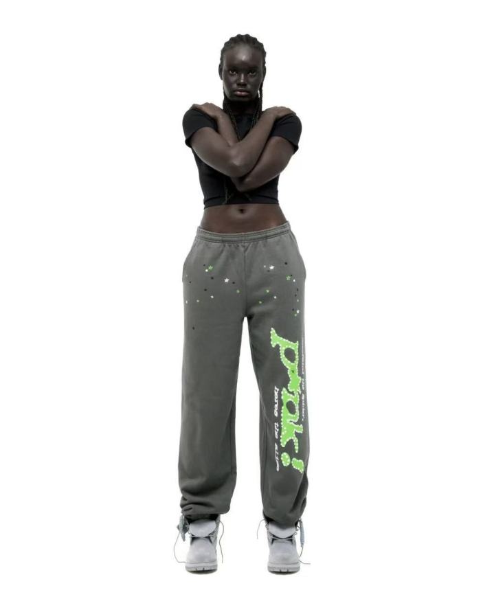 1:1 quality version Green-Letter PK Printed Hoodie & Pants Set 28747518