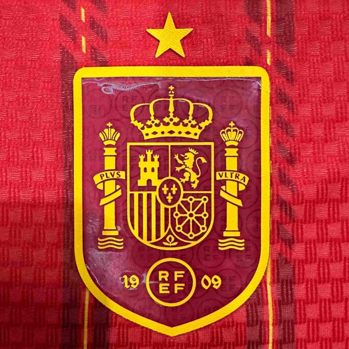 2026/2027 Red with Yellow Stripes Spain Home Jersey 2 Kind 28898435