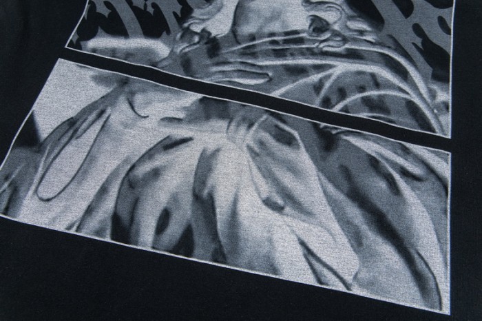 Oversized Edgy Streetwear Gothic Logo And Fragmented Art Print T-Shirt 2 colors 29080015