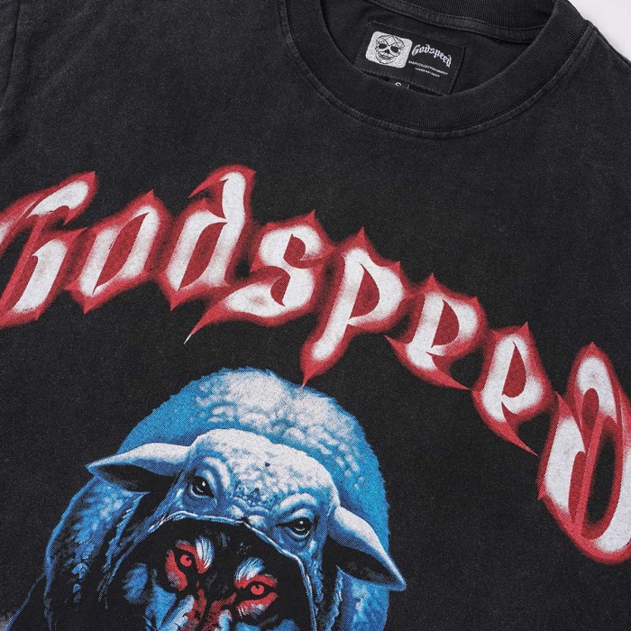 Wolf In Sheep's Clothing Print Washed Tee 29098141