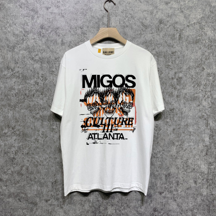 Angry skeleton print short-sleeved T-shirt  22 colors