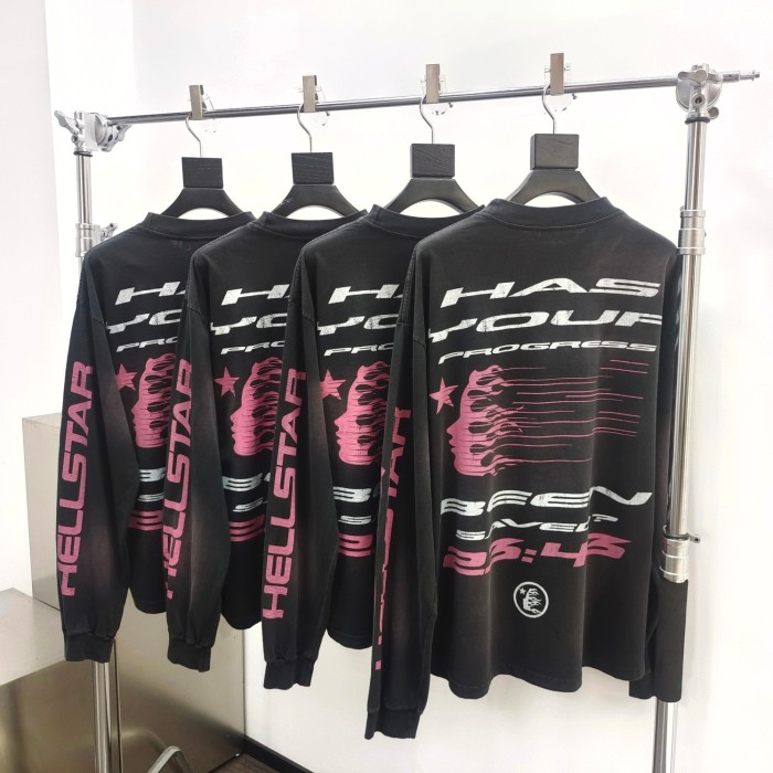 [Big & Tall for weights up to 260 lbs]1:1 quality version HS QR Code Man Long Sleeve T-Shirt with NFC tag