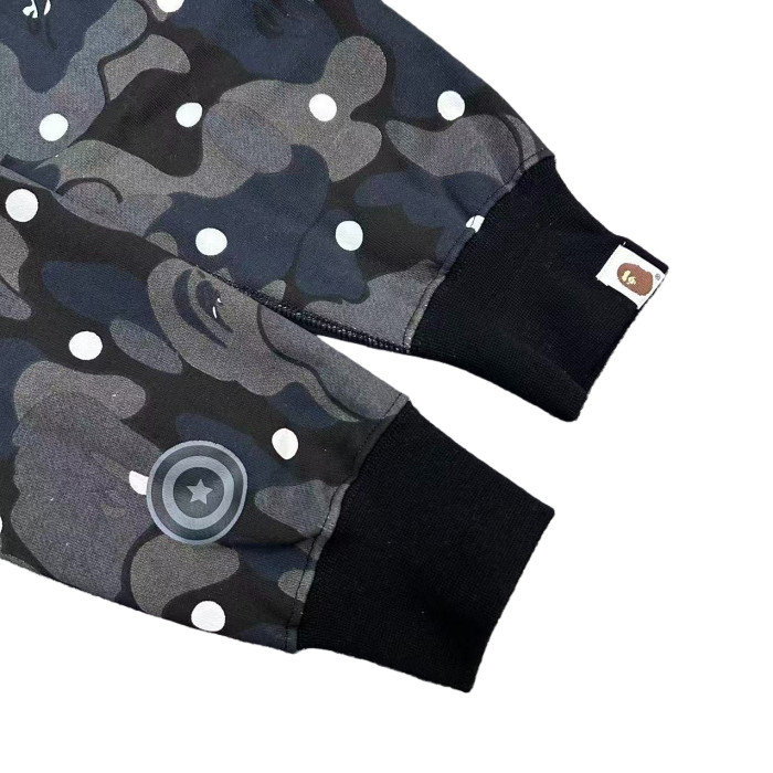 1:1 quality version Polka Dot Shark Zipper Hoodie 28690385