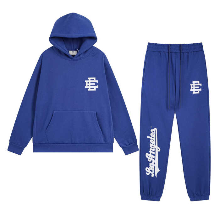 Letter Logo Print Fleece-Lined Hoodie & Pants Set 7 colors 28625310