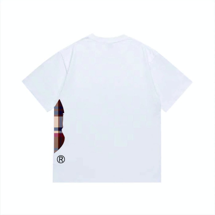 Classic plaid head short sleeved shirt on the side T-shirt 2 colors 29053500
