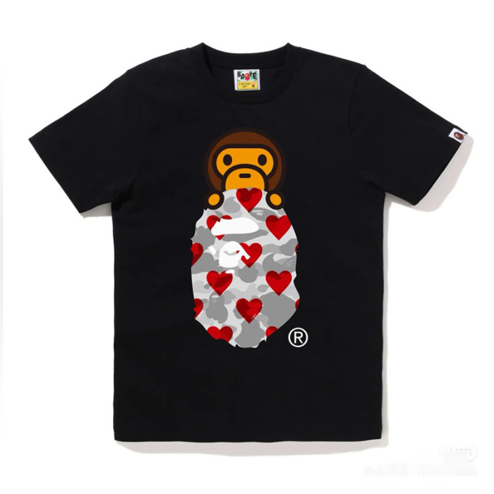 28196950 Baby MILO heart camouflage letter print tee collection 36 colors